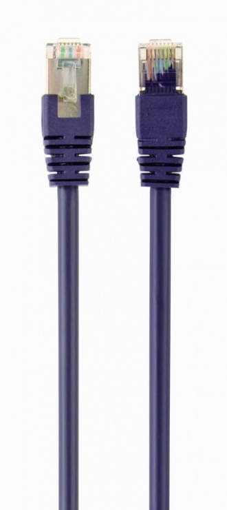 Imagine Cablu de retea RJ45 FTP cat6 0.5m Mov, Gembird PP6-0.5M/V
